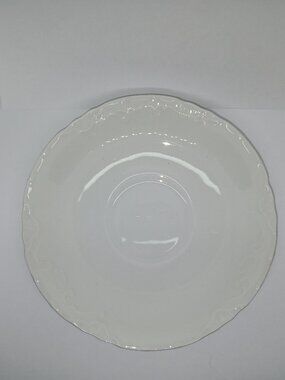 VINTAGE ANTIQUE ROYAL SEMI-PORCELAIN JOHNSON BROS ENGLAND WHITE SAUCER TEA PLATE